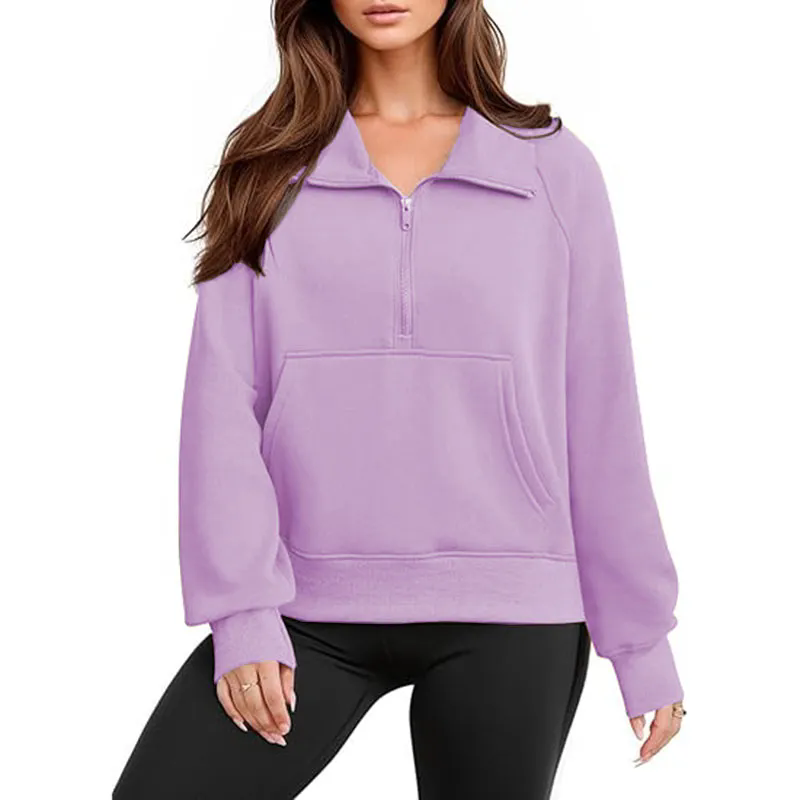 Womens Long Sleeve Button Neck Jacket Side Slit Casual Tops