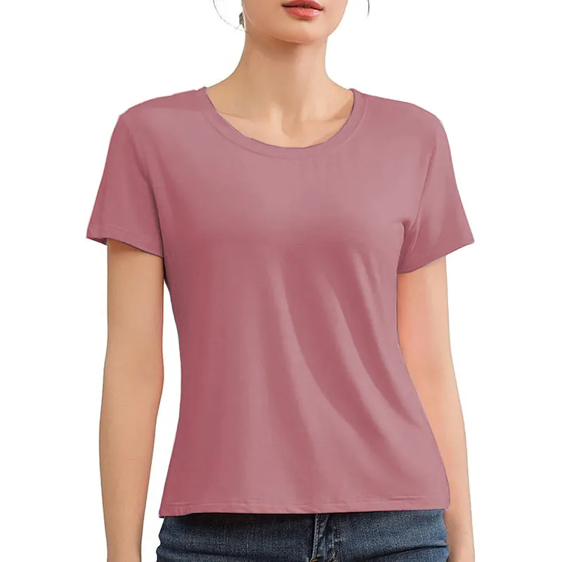 6 Colors Women's Workout Short Sleeve Lightweight Crew Neck