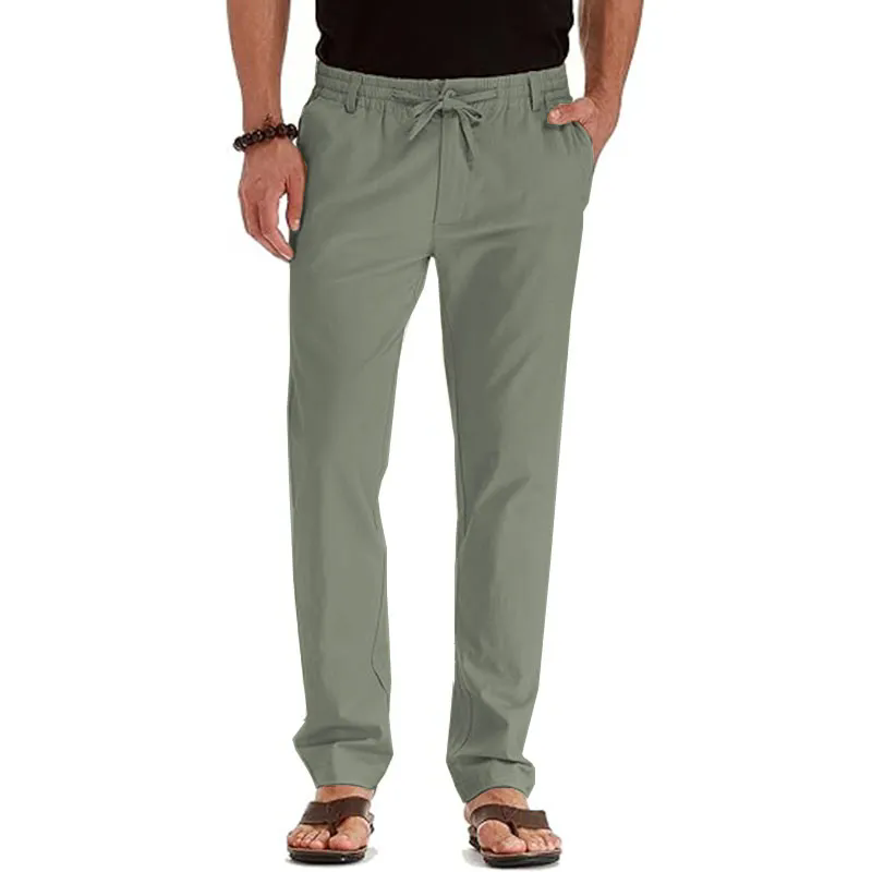 Men Open Bottom Sweatpants with Pockets Relaxed Fit Moisture Wicking