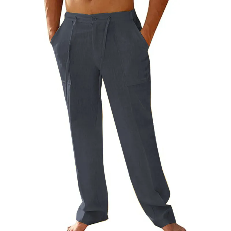 2025 Men Corduroy Joggers Pant Casual with Pocket