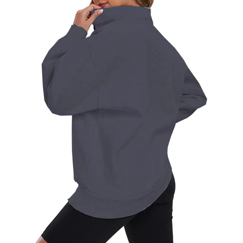 Womens Sweatshirts Half Zip Hoodies