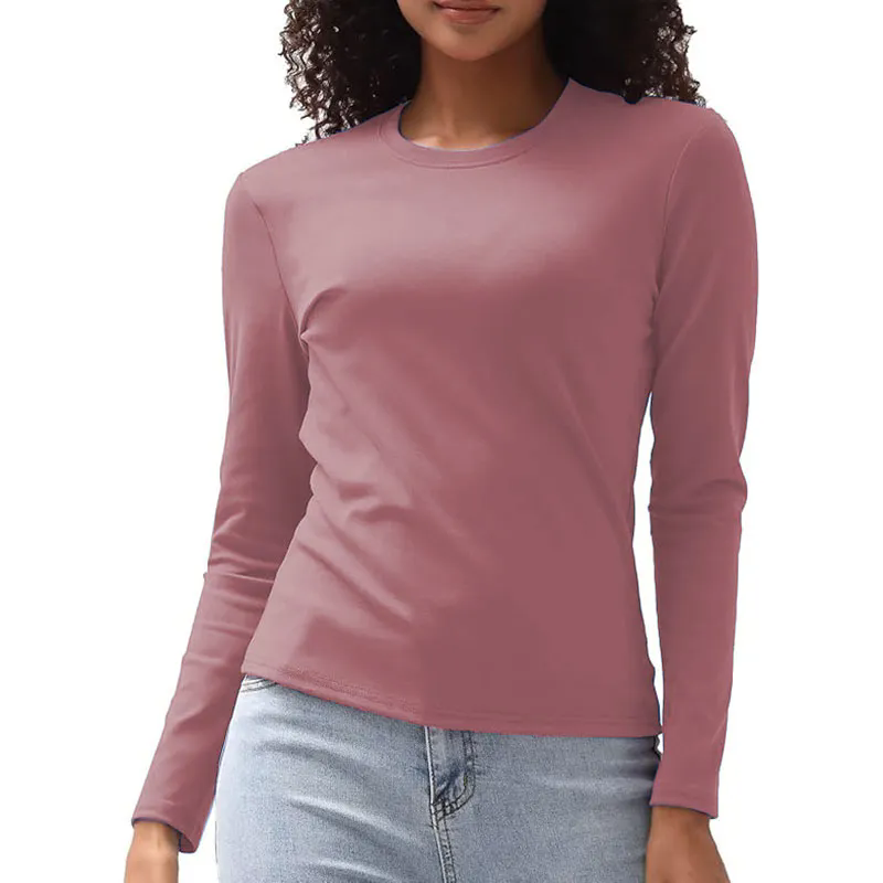 13 color Women Long Sleeve Shirts Basic Crop Tops Going Out Fall Fashion