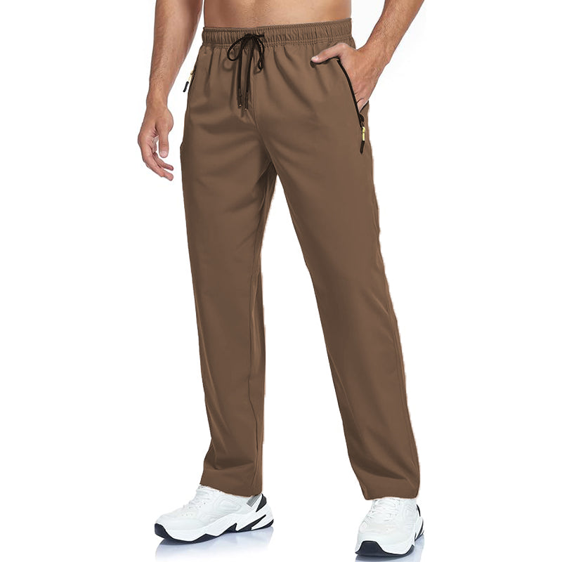 Men Straight Fit Wrinkle Resistant Pant