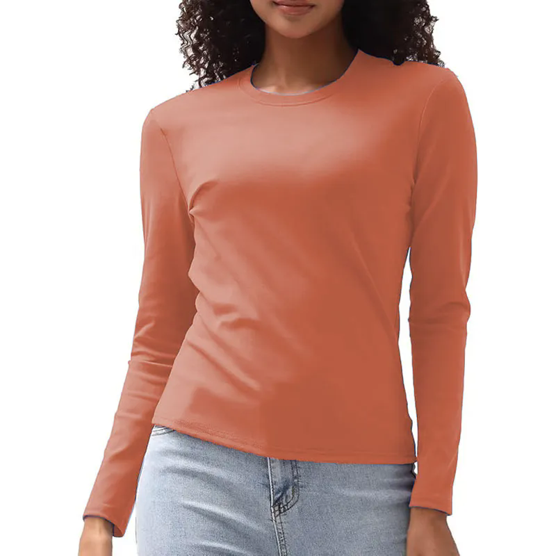 13 color Women Long Sleeve Shirts Basic Crop Tops Going Out Fall Fashion