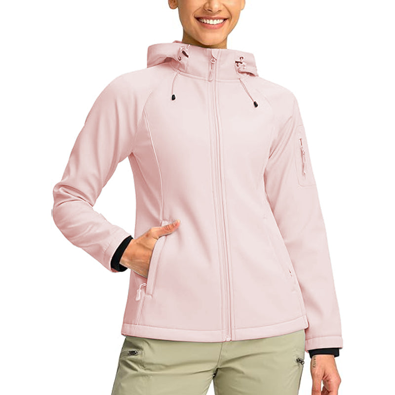 Women Jacket Lined Windproof Warm Light Waterproof