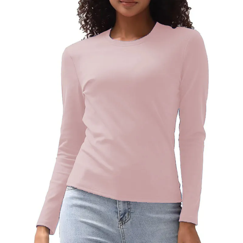 13 color Women Long Sleeve Shirts Basic Crop Tops Going Out Fall Fashion