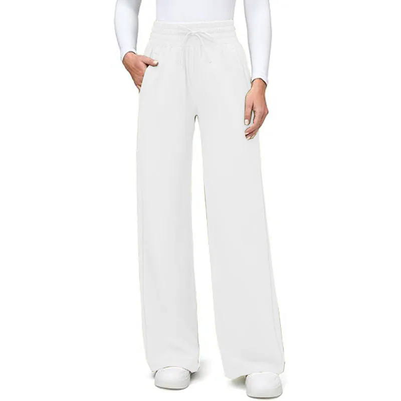 Women Casual Drawstring Pants Workout Athletic Joggers with Pockets