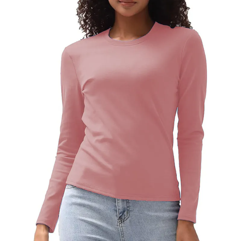13 color Women Long Sleeve Shirts Basic Crop Tops Going Out Fall Fashion