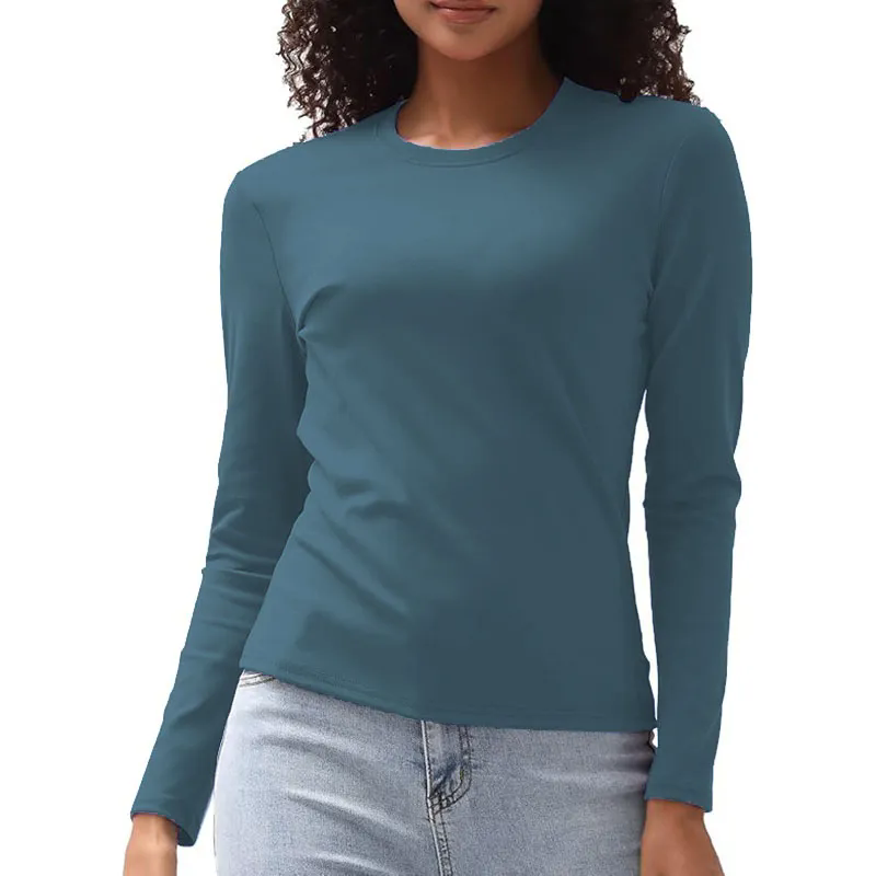 13 color Women Long Sleeve Shirts Basic Crop Tops Going Out Fall Fashion