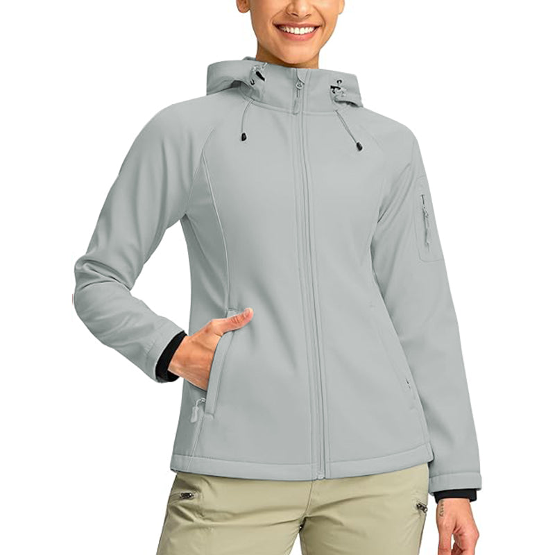 Women Jacket Lined Windproof Warm Light Waterproof