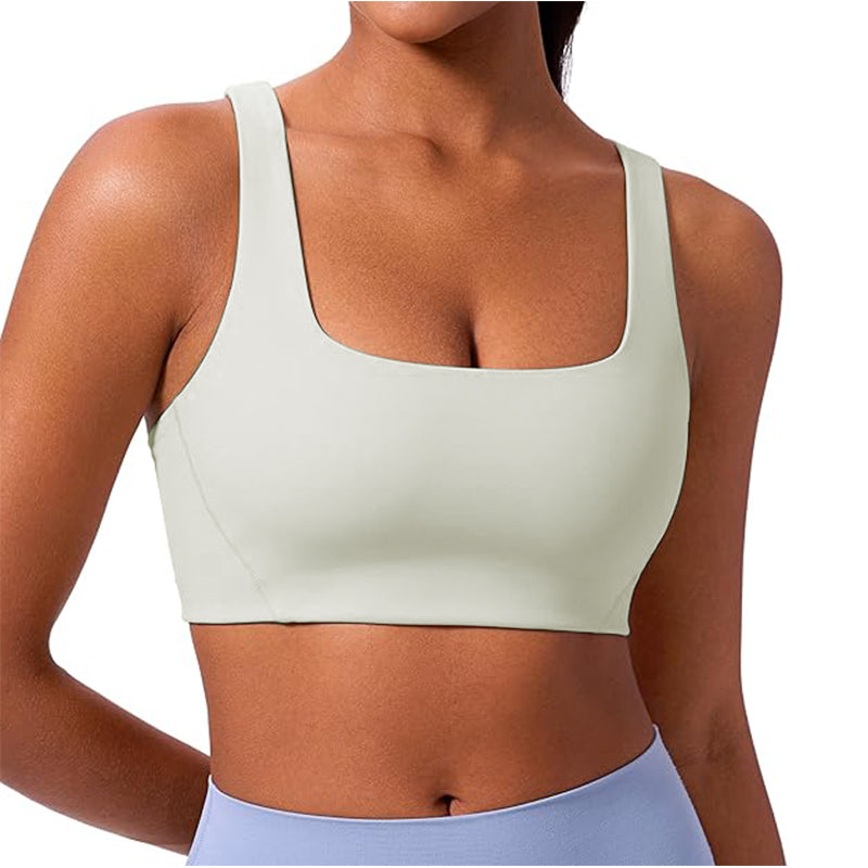 Women Sports Bra Neck Padded Yoga Workout with Built in Bra