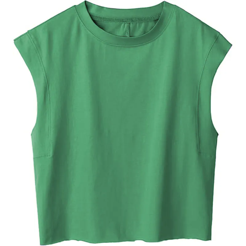 Womens Vests Crop Tank Tops Linen Button Casual Blazer Suit Waistcoat