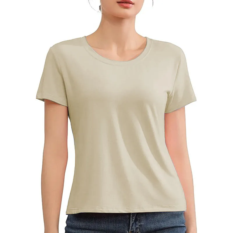 6 Colors Women's Workout Short Sleeve Lightweight Crew Neck