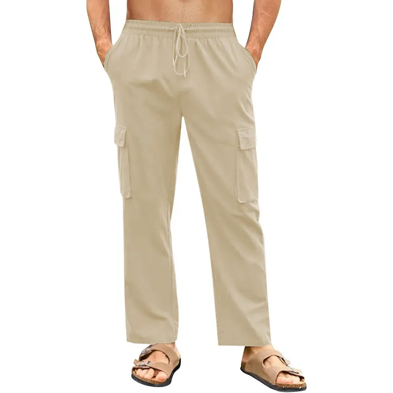 Men Pant Outdoor Squat Stretch Sport Gym
