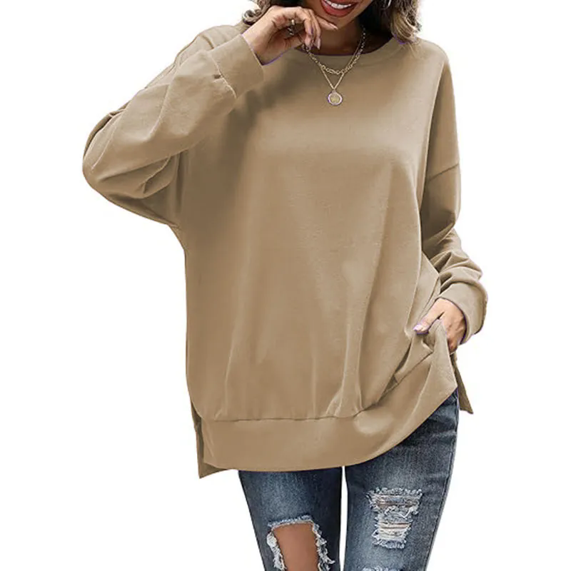 Women Sweaters Crewneck Easy Street Long Sleeve Knit Fall Winter Tops