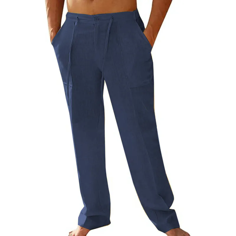 2025 Men Corduroy Joggers Pant Casual with Pocket