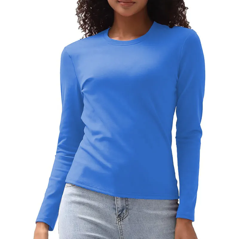 13 color Women Long Sleeve Shirts Basic Crop Tops Going Out Fall Fashion