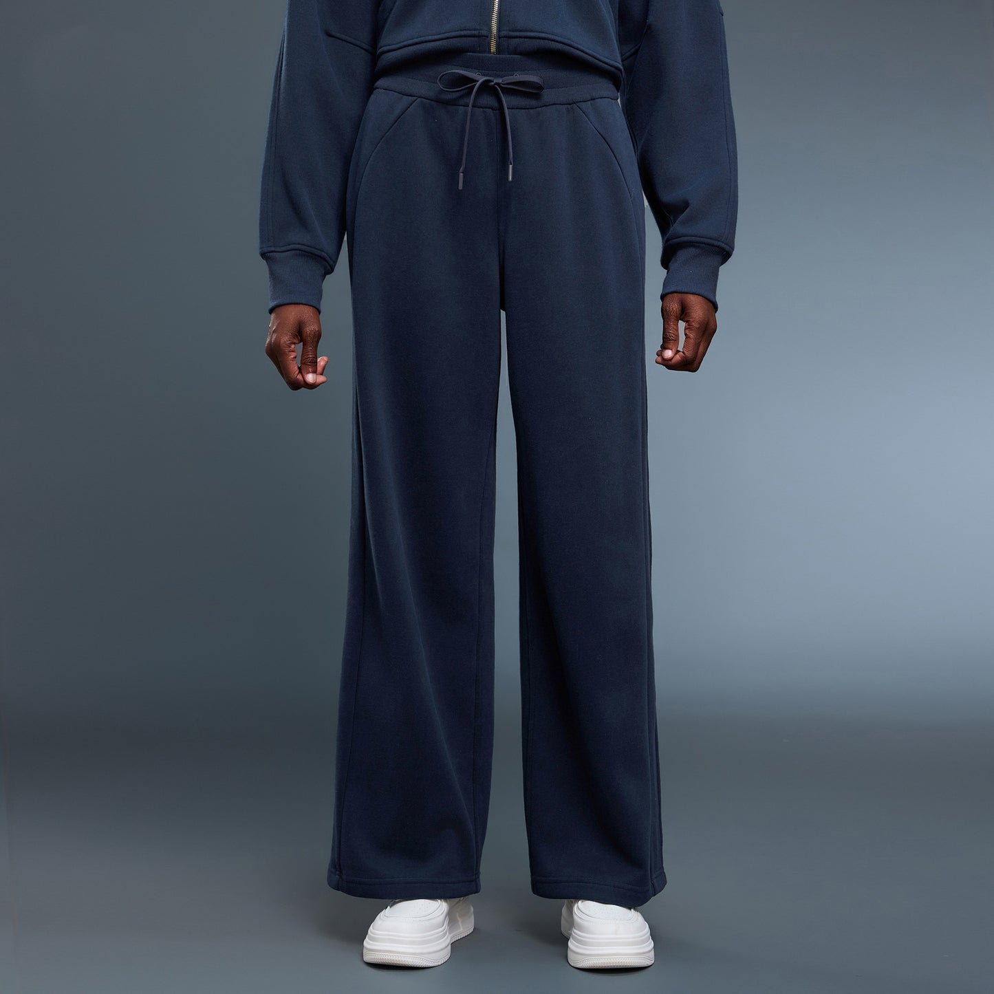 Women Wide Leg Work Business Casual Trousers with Pockets