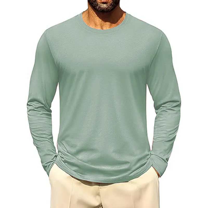 Men's Loose Fit Heavyweight LongSleeve Pocket TShirt
