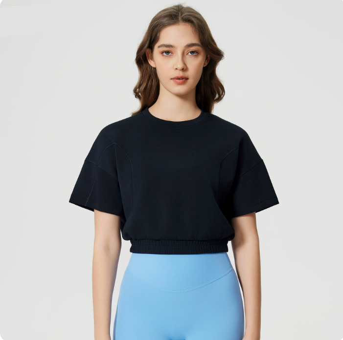 Women T-Shirts Cotton Short Sleeve Crew-Neck Tees Classic