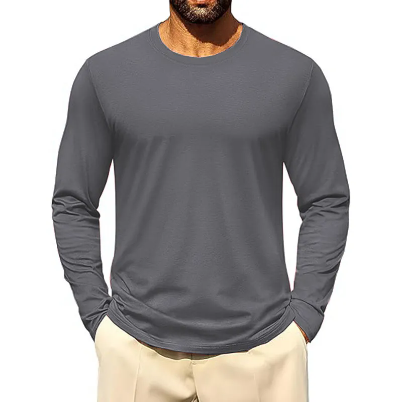 Men's Loose Fit Heavyweight LongSleeve Pocket TShirt