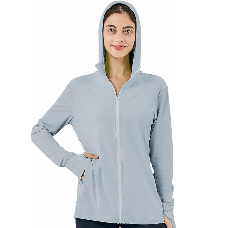Women Lightweight Athletic Jacket Full Zip Long Sleeve Shirts