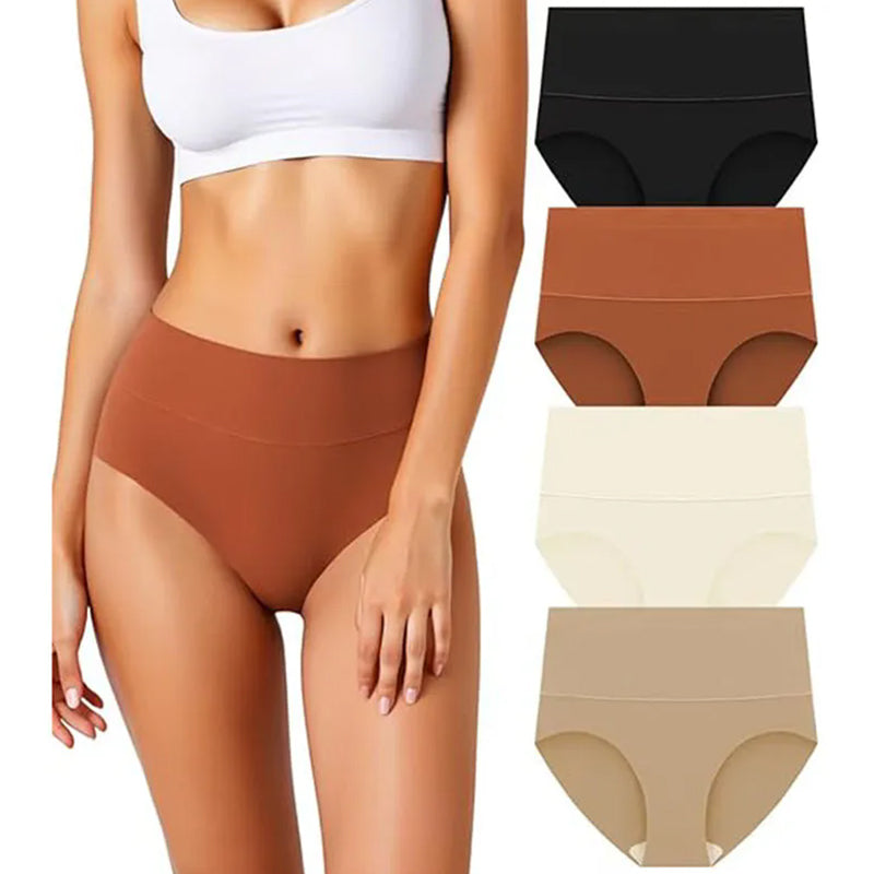4pcs Ladies Underwear Seamless Cotton Briefs