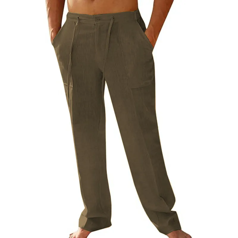 2025 Men Corduroy Joggers Pant Casual with Pocket