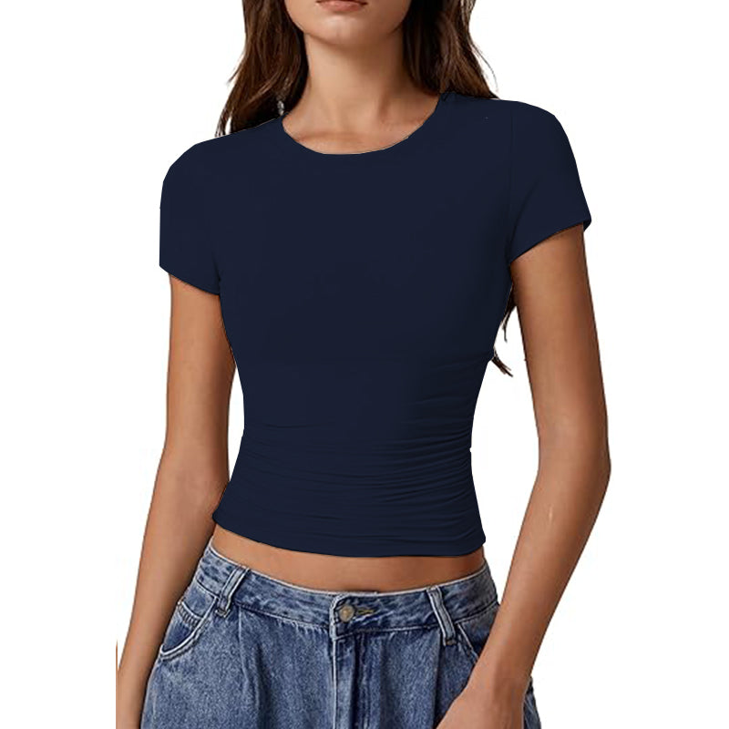 Womens Summer T Shirts Fashion Workout Top