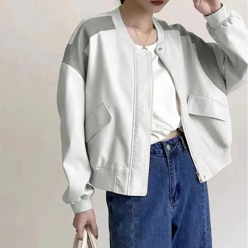 Women Bomber Jacket Windbreaker Lightweight Jacket Coat