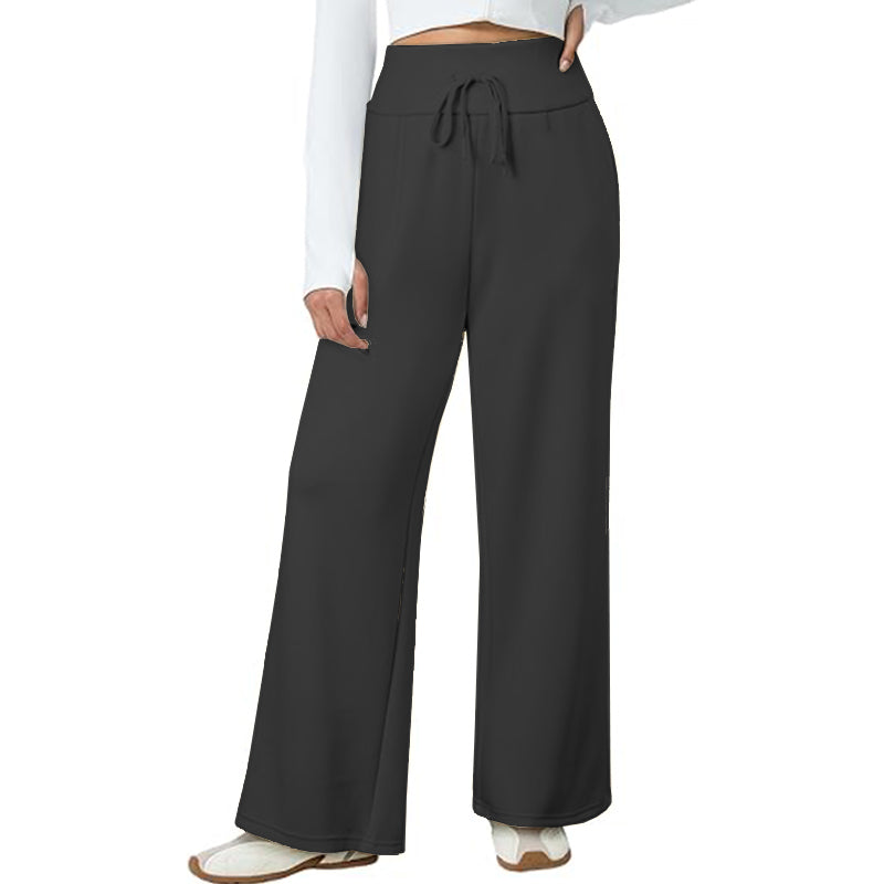 2025 Women Pants Pants Drawstring Waist Wide Leg Beach Pants