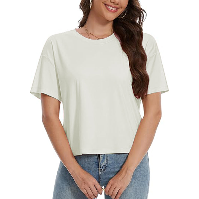 2025 New Women Scoop Fitted Short Sleeves
