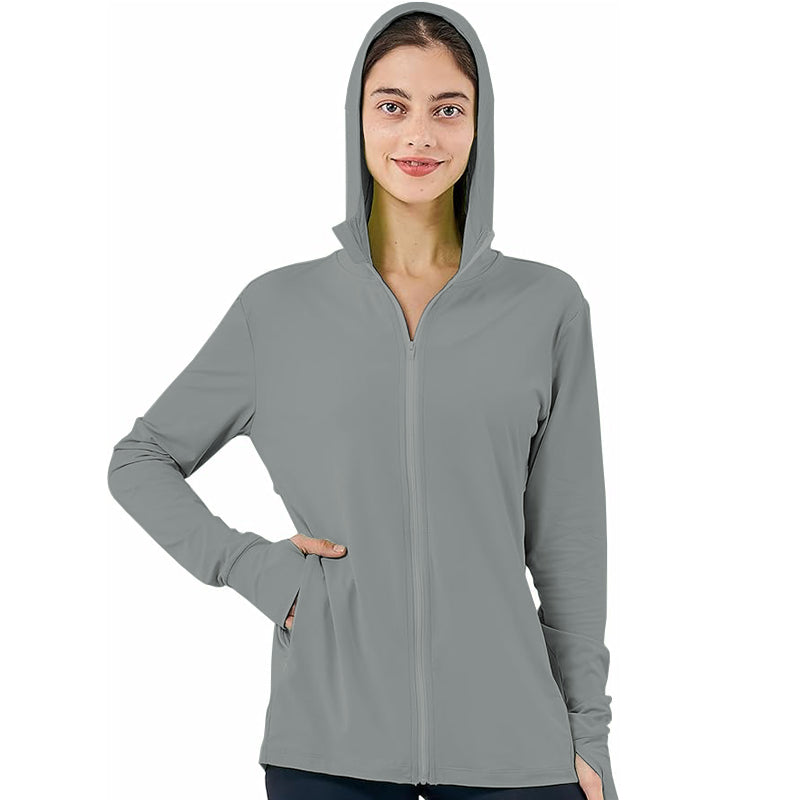 Women Lightweight Athletic Jacket Full Zip Long Sleeve Shirts