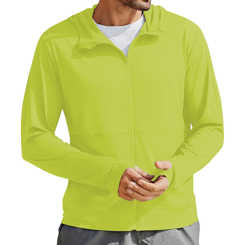 Men Soft Polar Fleece Jacket Lightweight Outdoor Recreation Full Zip Coat
