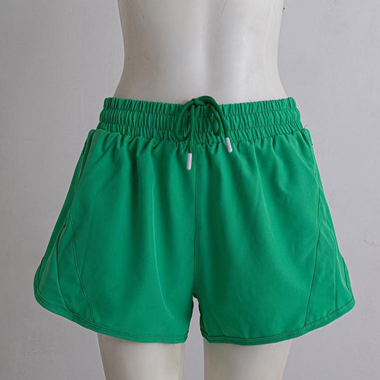 Women Running Shorts Quick Dry Bottom Loose Sport Yoga Liner Shorts