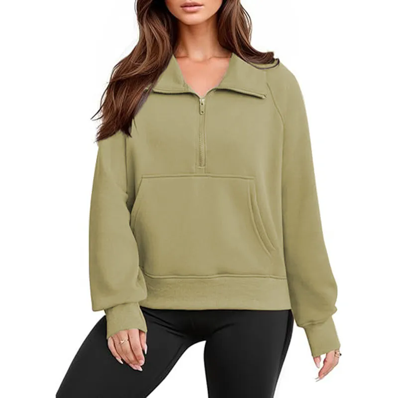 Womens Long Sleeve Button Neck Jacket Side Slit Casual Tops