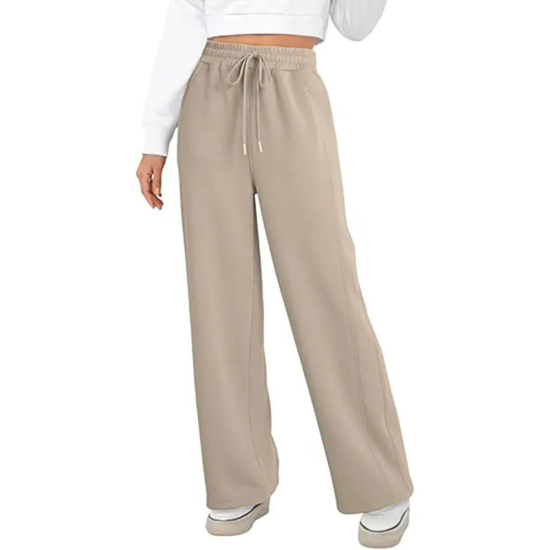 Women Casual Pants Straight Leg Waisted Stretch Pants