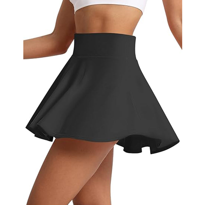 2025 Women's Ruffle Tennis Skirt with Shorts Pockets