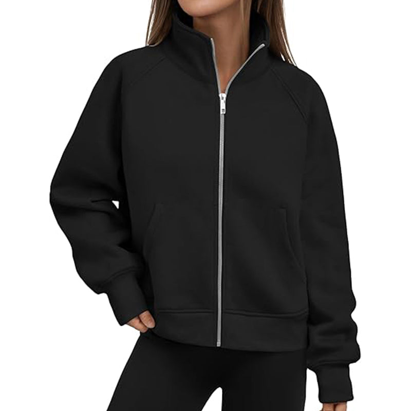 Women Zip Up Hoodies Casual Long Sleeve Track Jackets