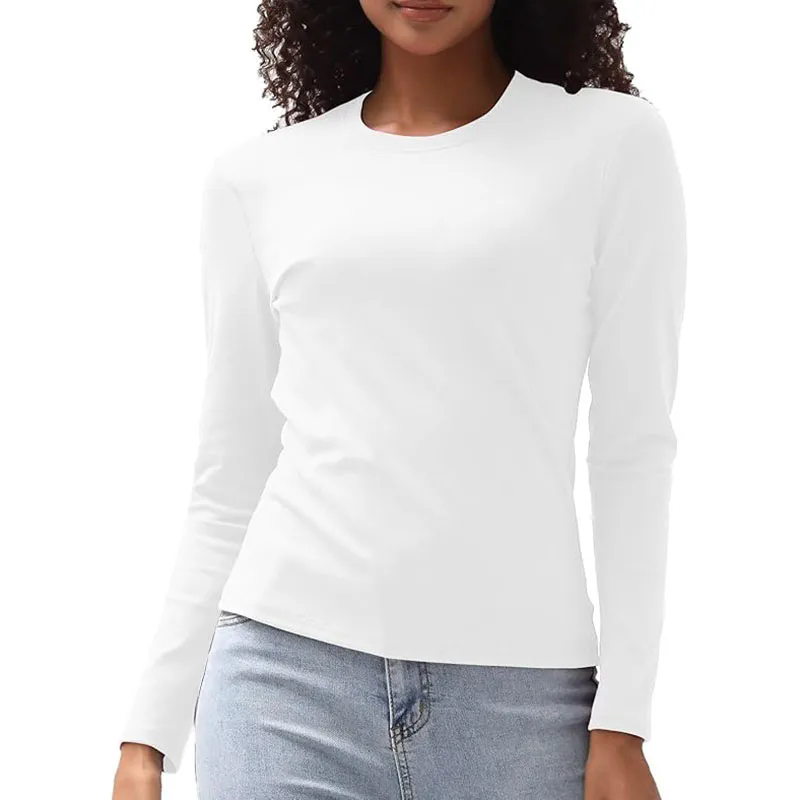 13 color Women Long Sleeve Shirts Basic Crop Tops Going Out Fall Fashion
