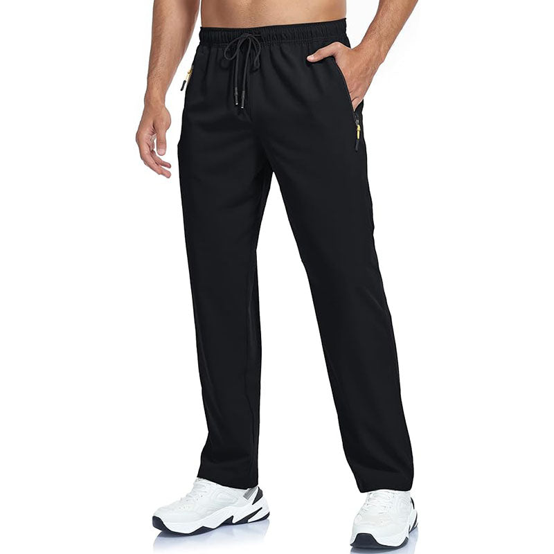Men Straight Fit Wrinkle Resistant Pant