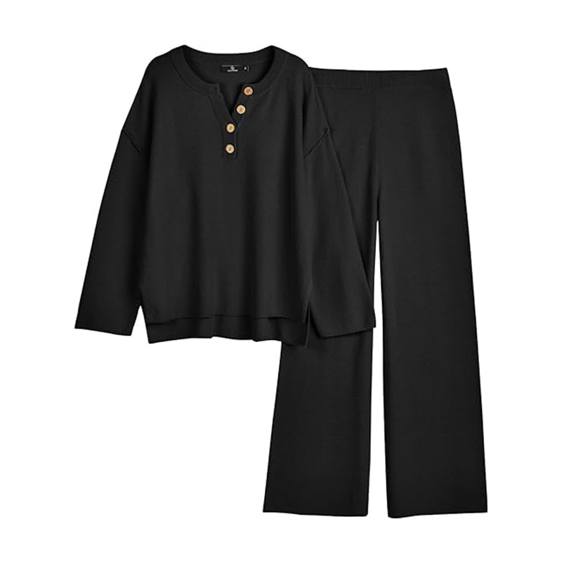 Women 2 PC Lounge Sets Oversized Slouchy Matching Cozy Knit Sets