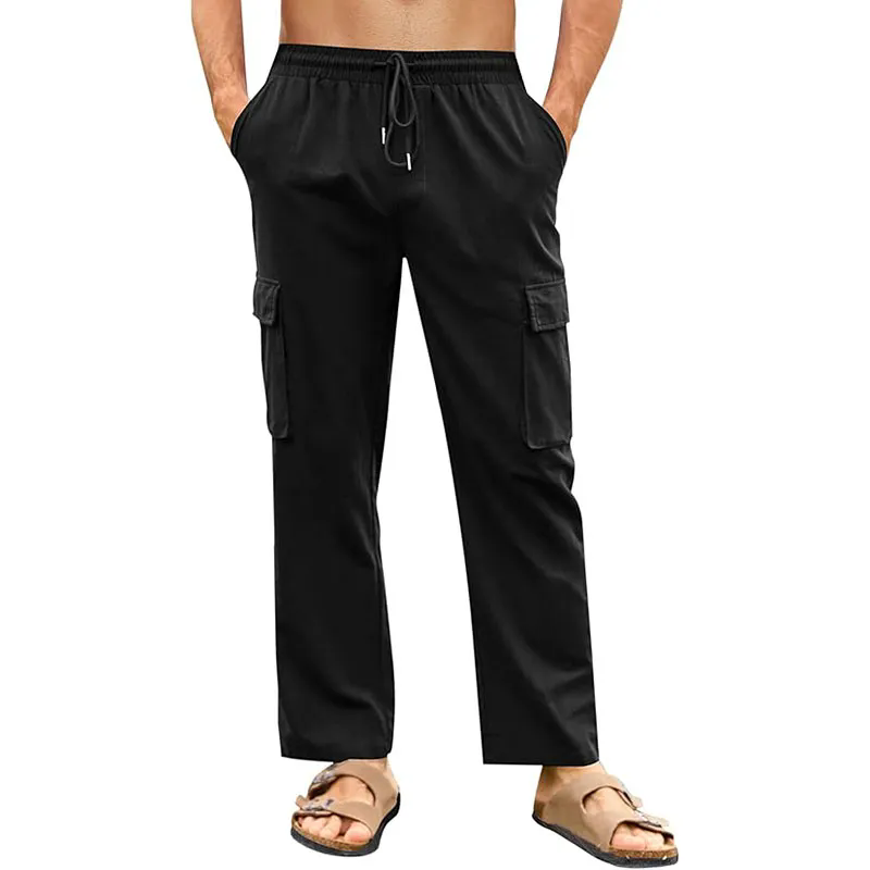 Men Pant Outdoor Squat Stretch Sport Gym