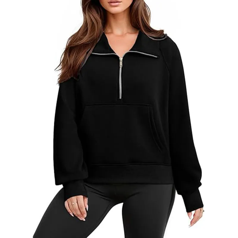 Womens Long Sleeve Button Neck Jacket Side Slit Casual Tops