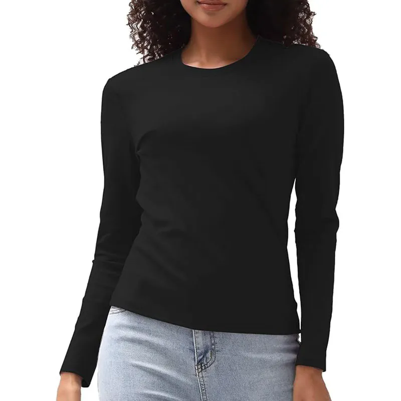 13 color Women Long Sleeve Shirts Basic Crop Tops Going Out Fall Fashion