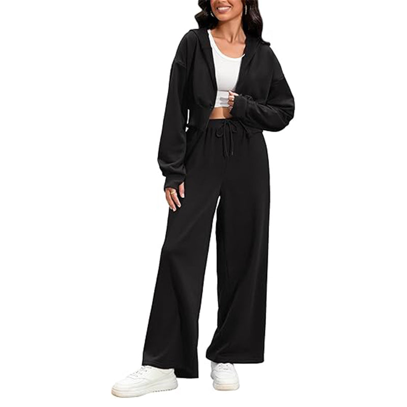 Women 2 Piece Set Tracksuit Casual Outfit