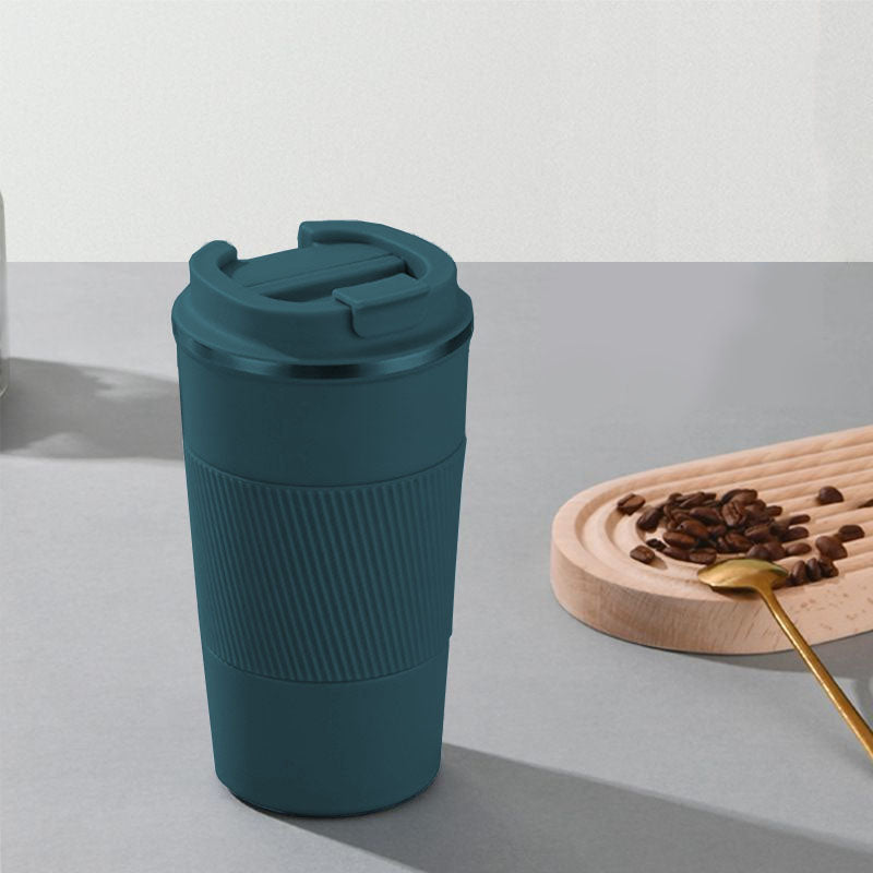 Insulation Stainless Steel Tumbler with Spill Resistant Flexible Straw