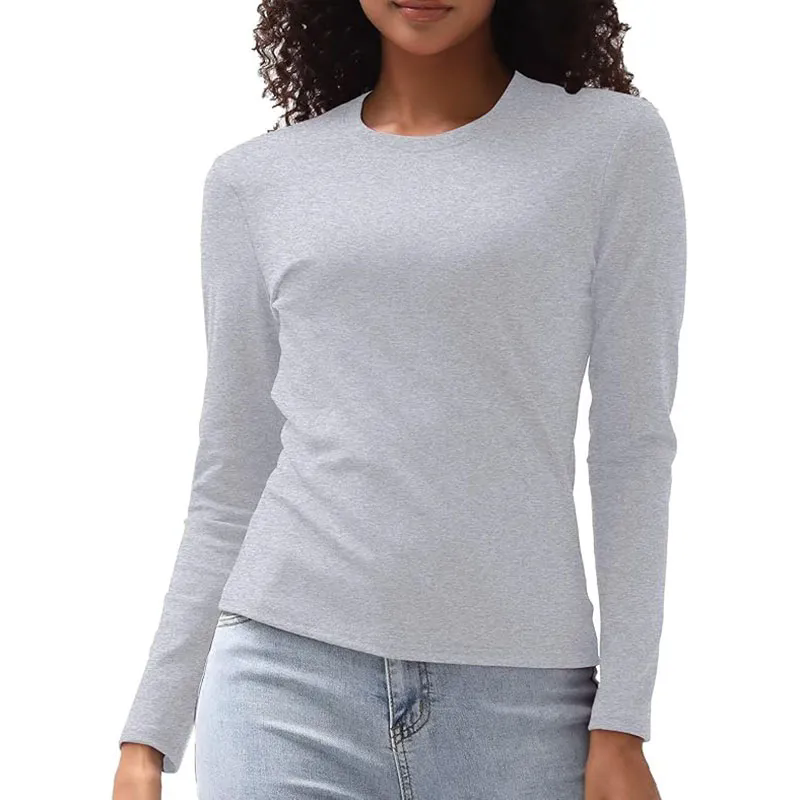 13 color Women Long Sleeve Shirts Basic Crop Tops Going Out Fall Fashion