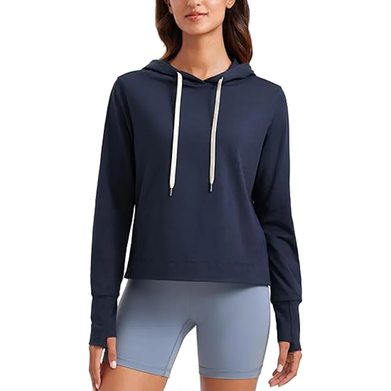 Hoodie Long Sleeve Top Relaxed Fit Pullover Shirts for Women