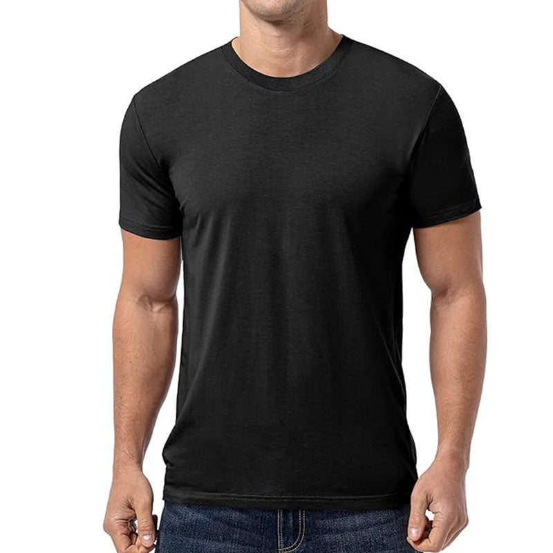 2025 Mens T-Shirts Regular-Fit Short-Sleeve Crewneck